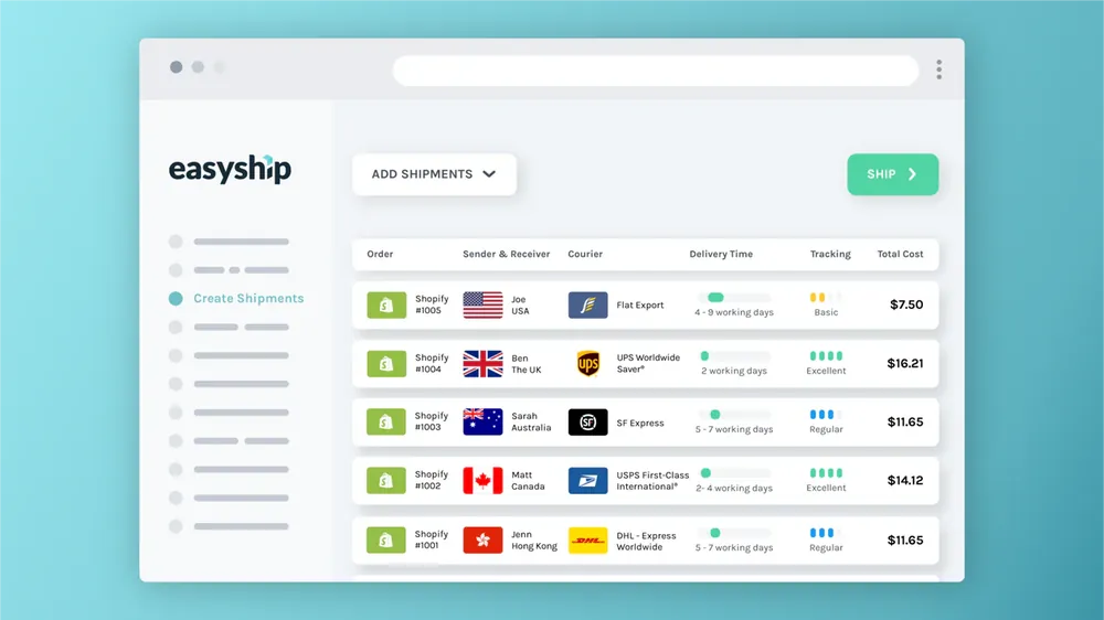 Easyship - Fraktløsning