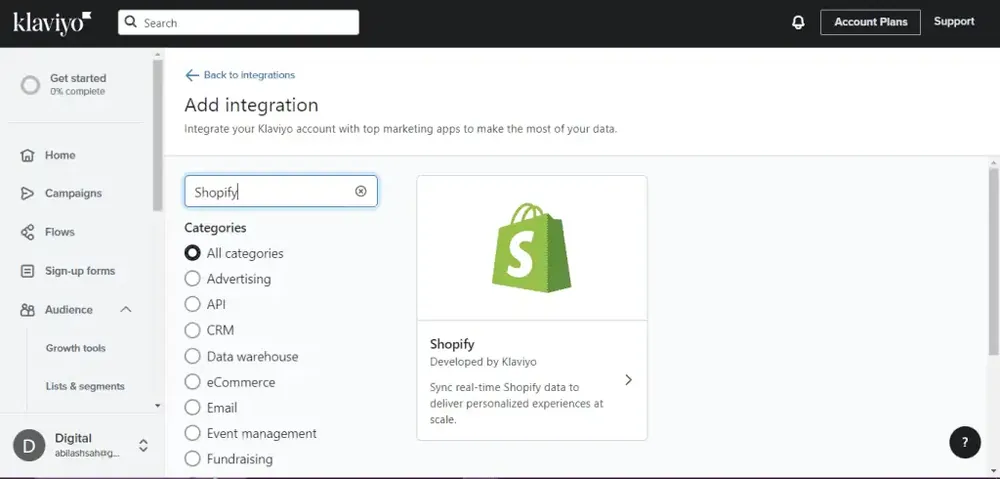 Klaviyo for Shopify